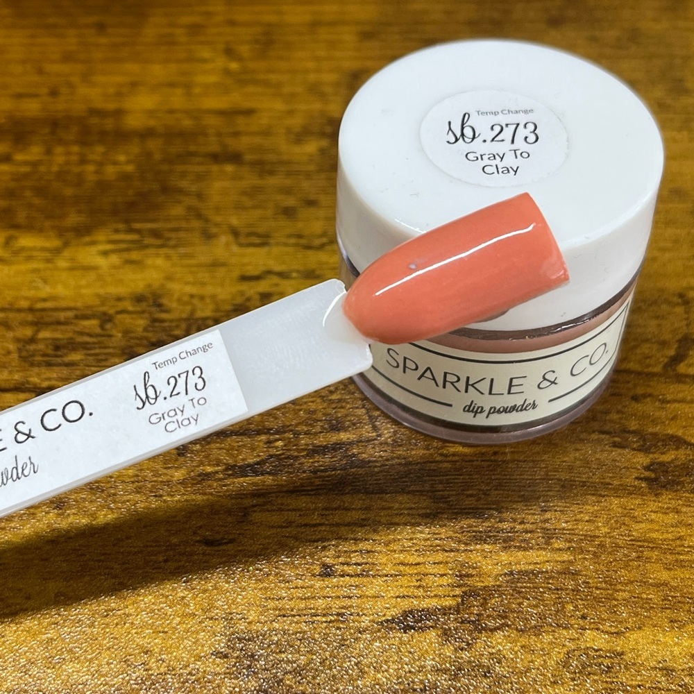 Sparkle & Co. Dip Powder - Gray to Clay
